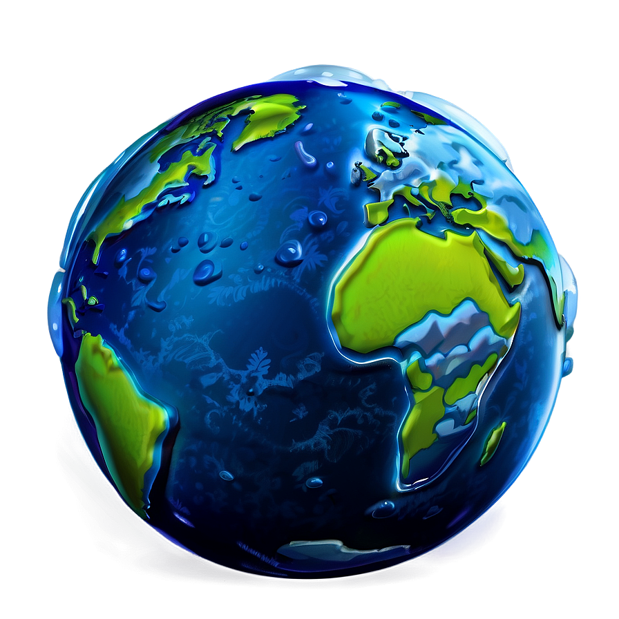 Glossy Blue Planet Logo Png 30