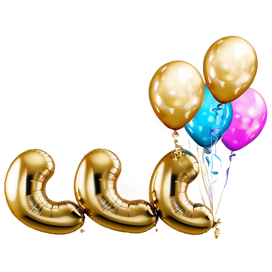 Glossy Gold Party Balloon Png Jwj46