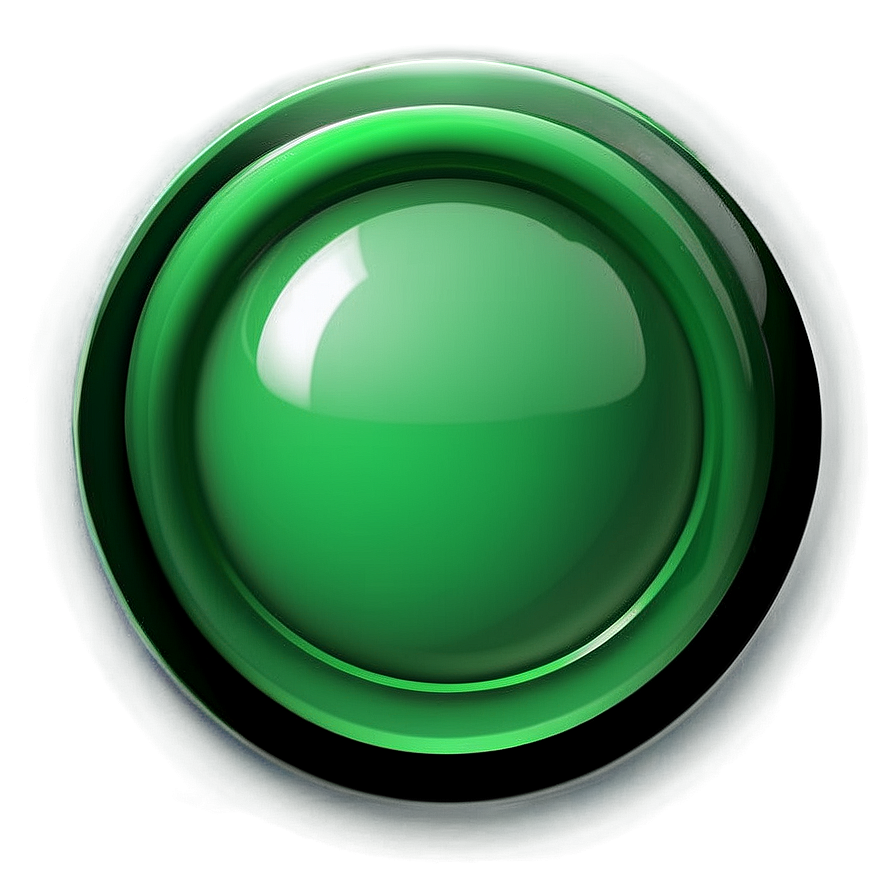 Glossy Green Button Icon Png 05062024