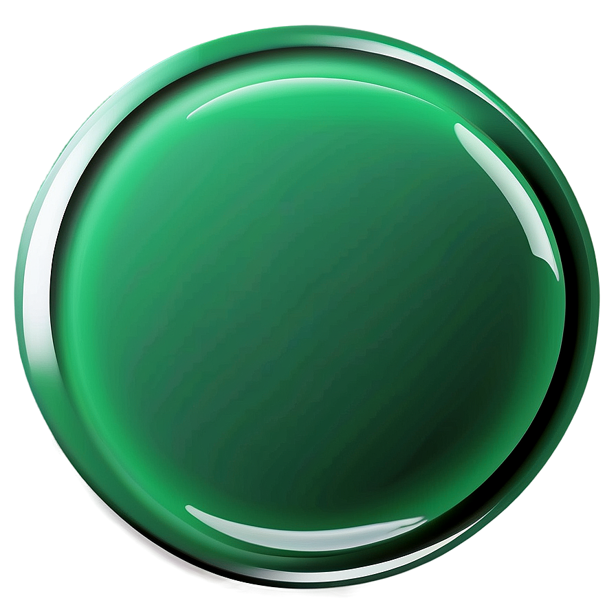 Glossy Green Circle Button Png Ynt