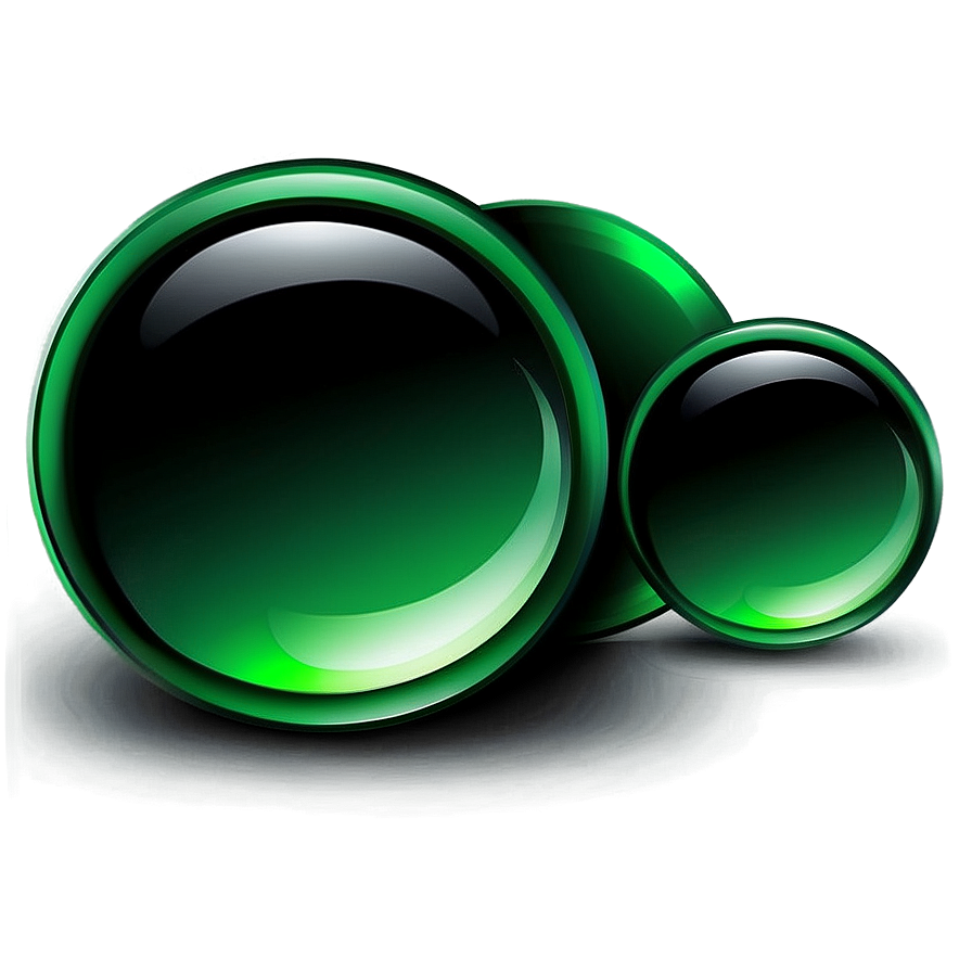 Glossy Green Gradient Button Png Iqh