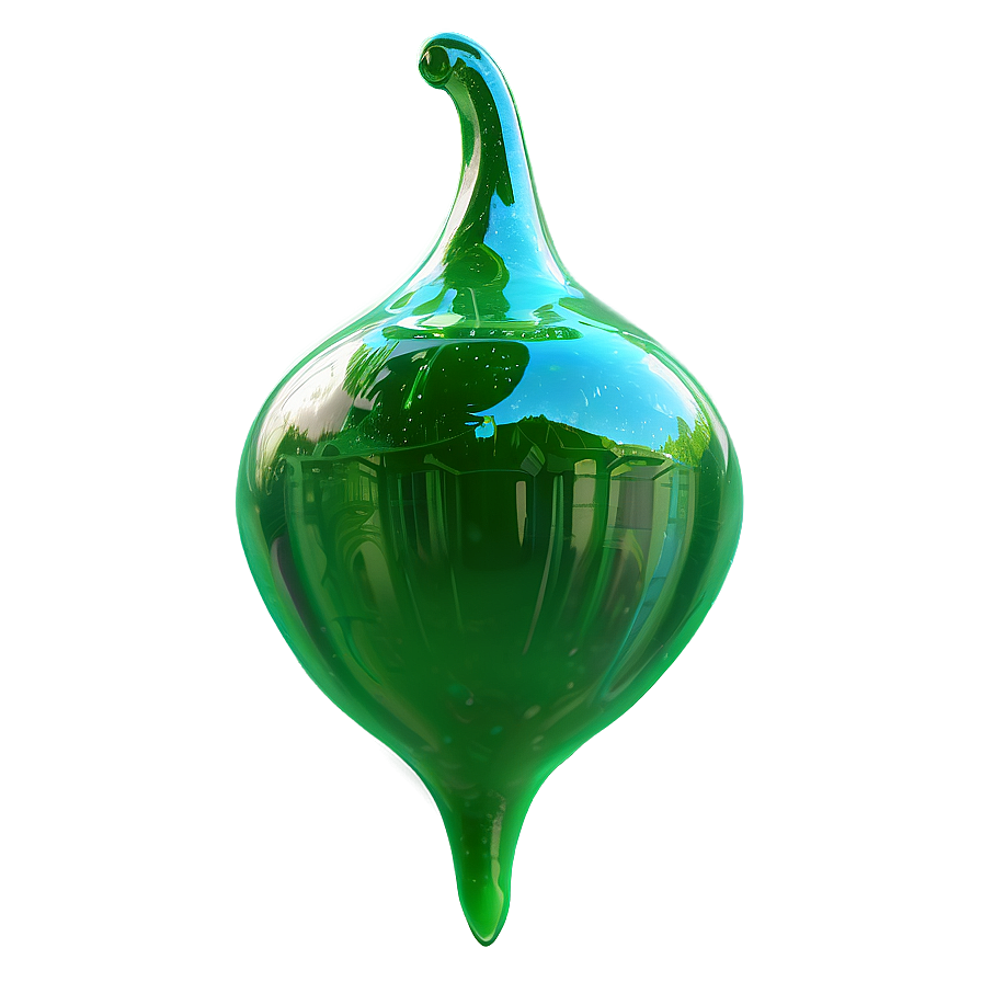 Glossy Green Slime Png 06272024