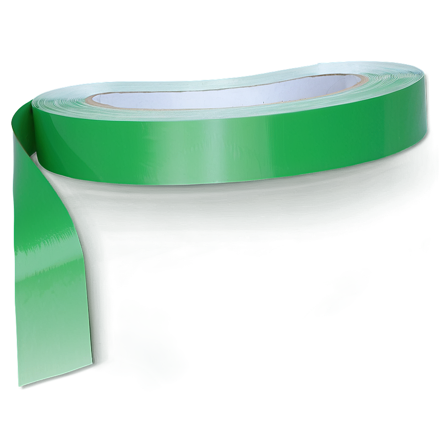 Glossy Green Tape Png 06282024