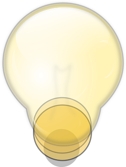 Glossy Light Bulb Graphic