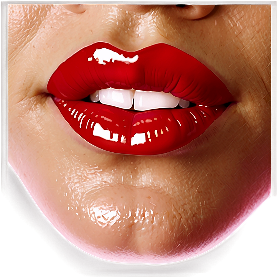 Glossy Lips Illustration Png 06212024