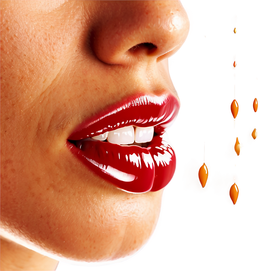 Glossy Lips Side View Png Lkq88