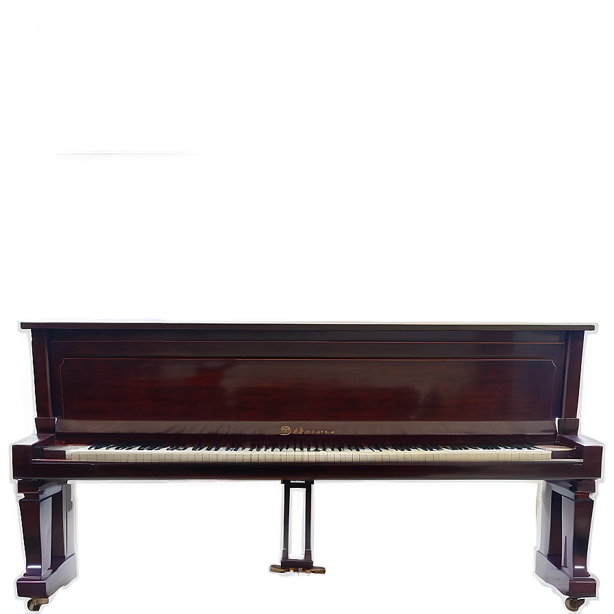 Glossy Mahogany Upright Piano Png 62