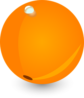 Glossy Orange Vector Illustration