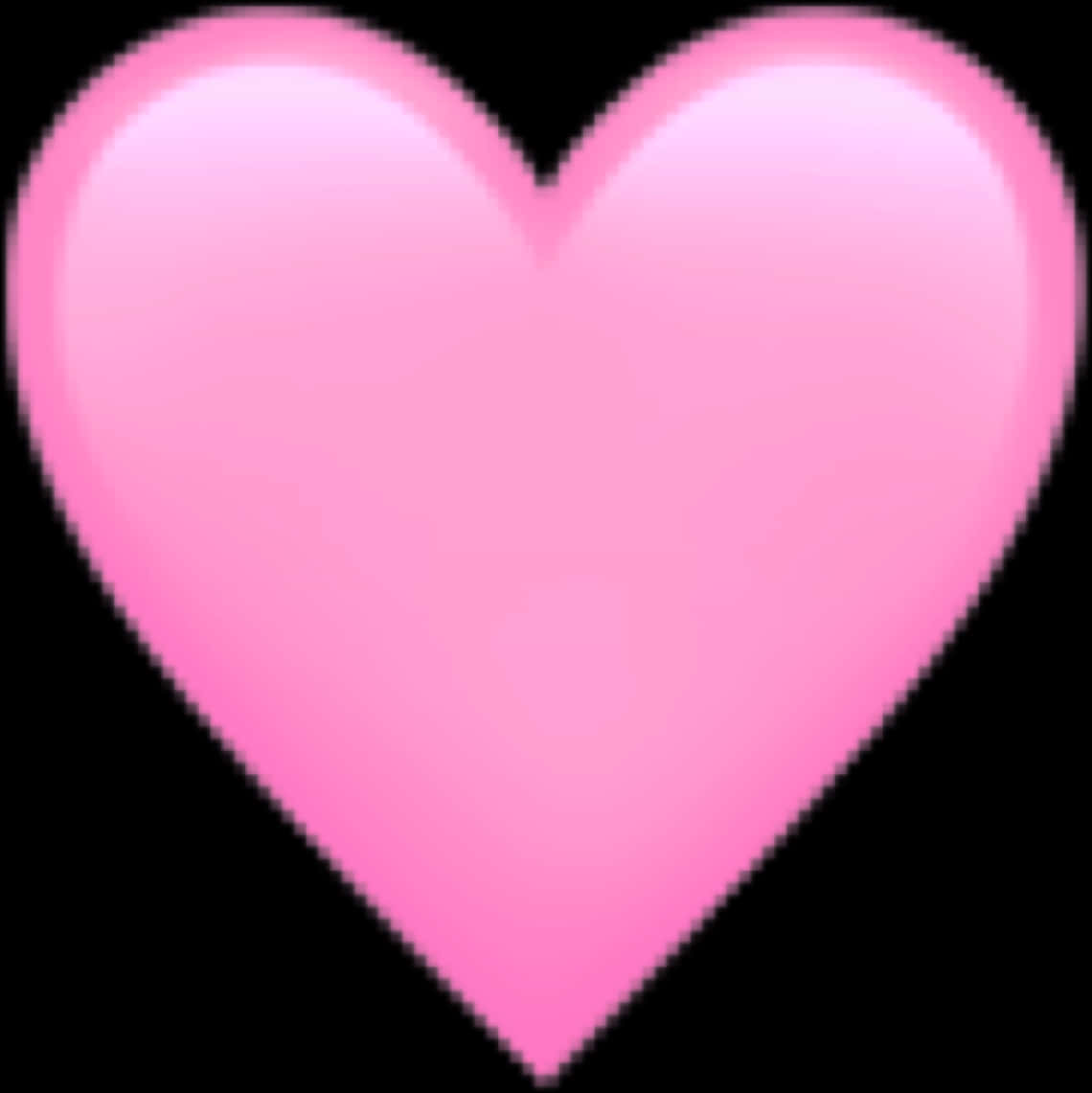 Glossy Pink Heart Emoji