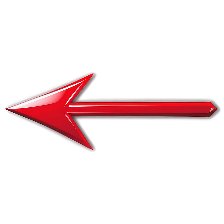 Glossy Red Arrow Icon Png Joc84