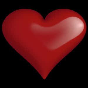 Glossy Red Heart Graphic