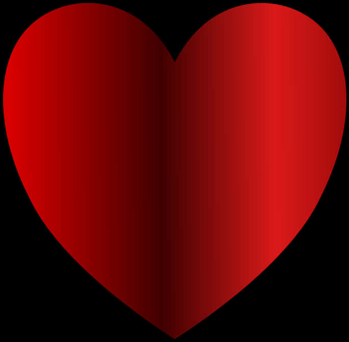 Glossy Red Heart Graphic