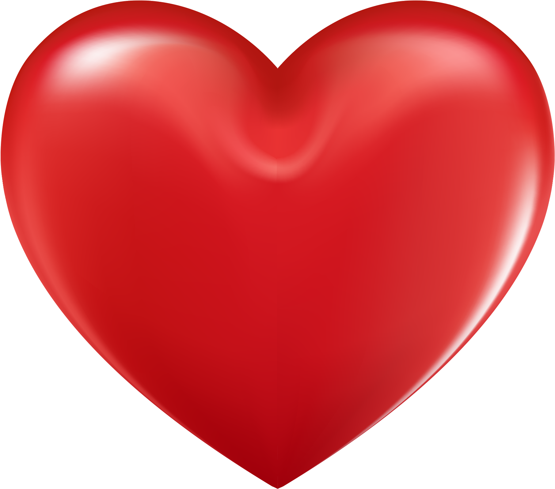 Glossy Red Heart Graphic