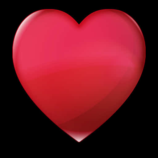 Glossy Red Heart Graphic