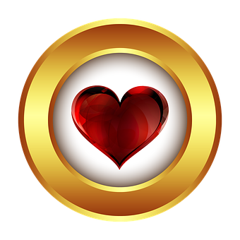 Glossy Red Heart Icon