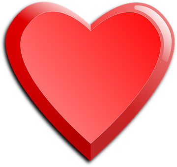 Glossy Red Heart Icon