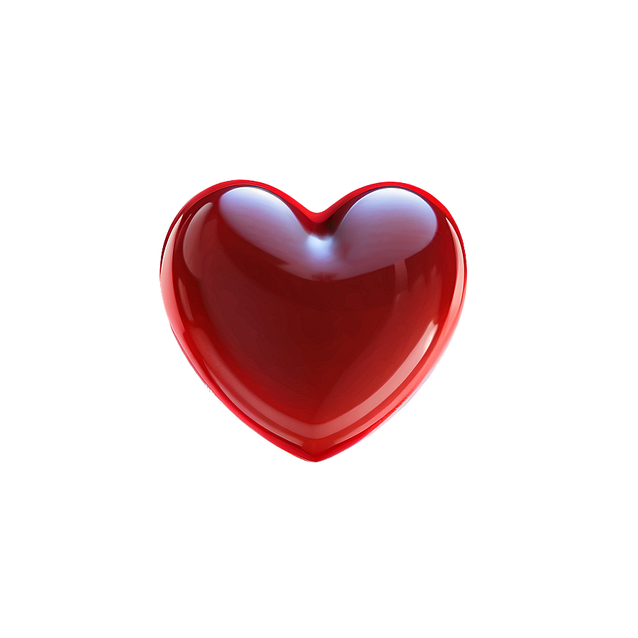 Glossy Red Heart Png 45