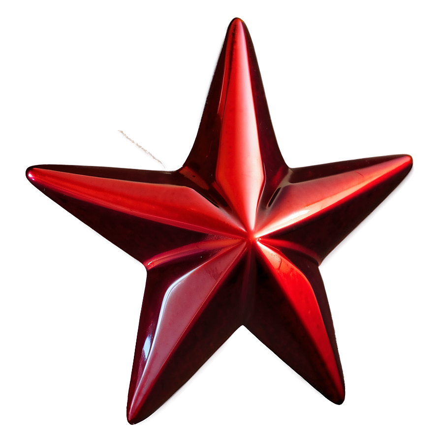 Glossy Red Star Png 69