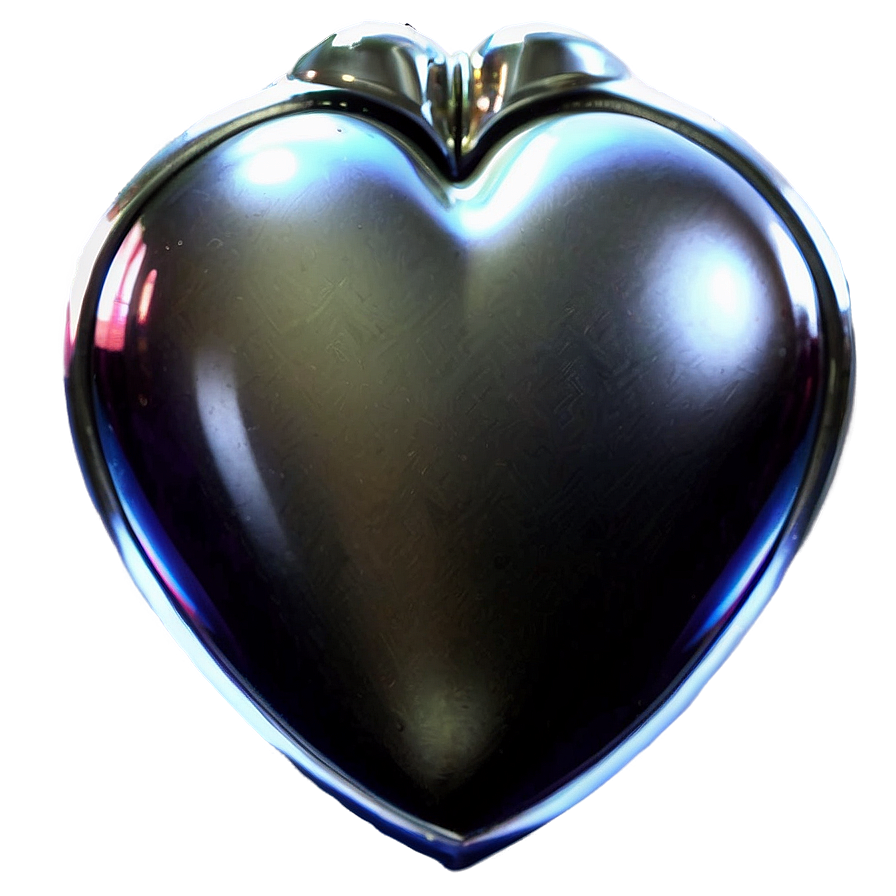 Glossy Silver Heart Png Tag16