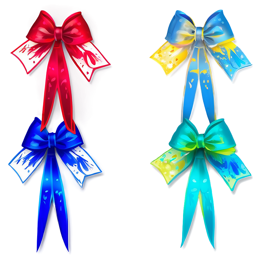 Glow In The Dark Cheer Bow Png 06212024