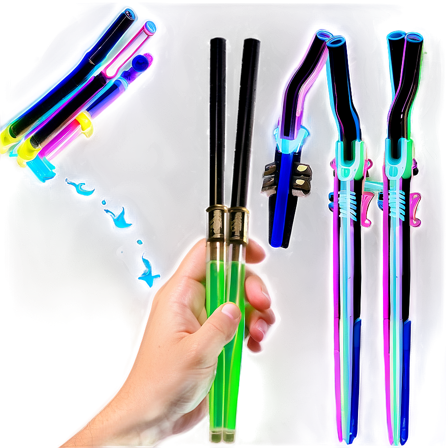 Glow In The Dark Chopsticks Png Pvr81