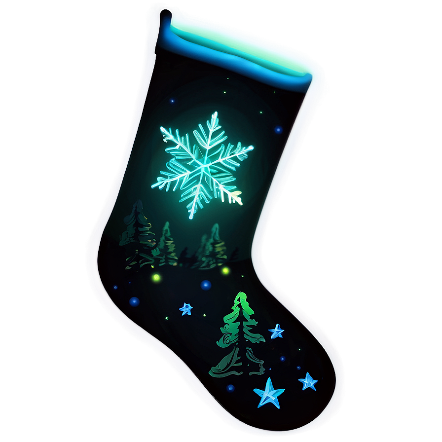 Glow In The Dark Christmas Stocking Png Fxa9