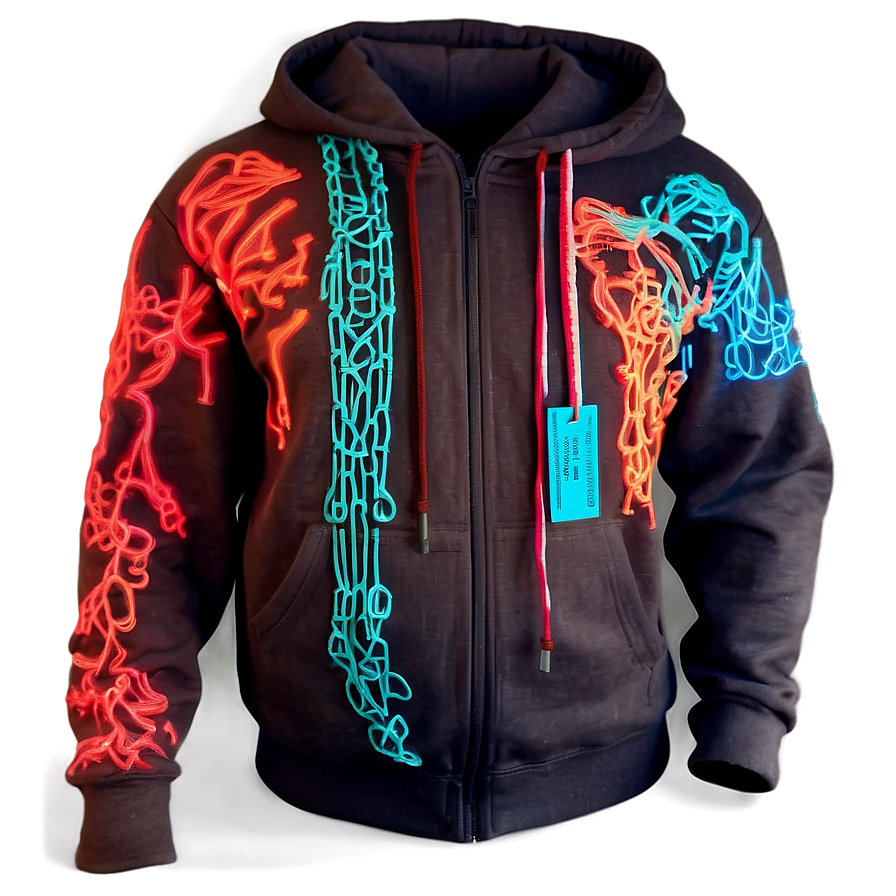 Glow In The Dark Hoodie Strings Png 06272024