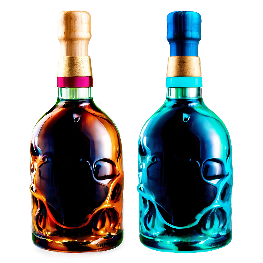 Glow In The Dark Liquor Bottle Png Ool35