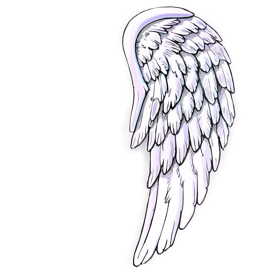 Glowing Angel Wings Outline Png Moh