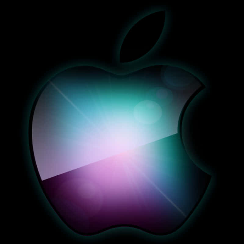 Glowing Apple Logo