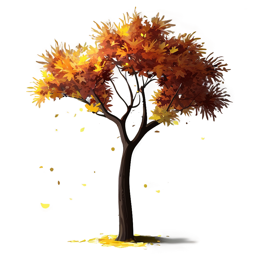 Glowing Autumn Tree Png Ylo26