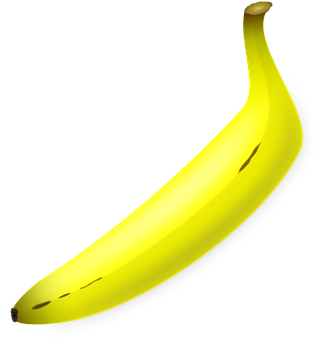 Glowing Banana Graphic