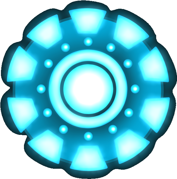 Glowing Blue Energy Core Graphic