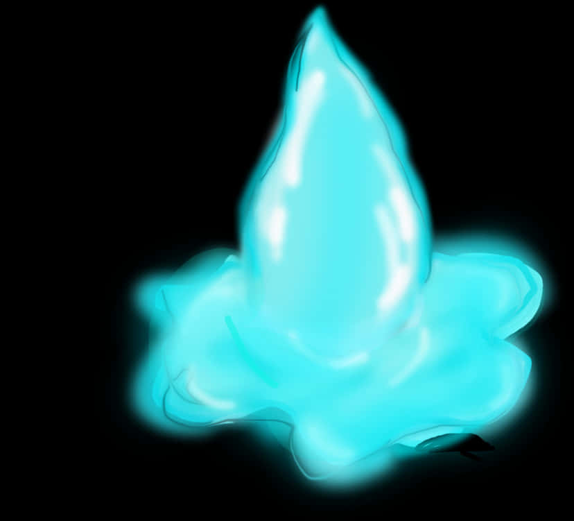 Glowing Blue Flame