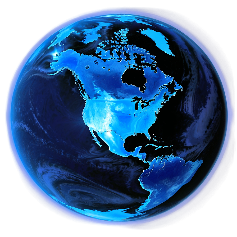 Glowing Blue Planet Picture Png 06292024