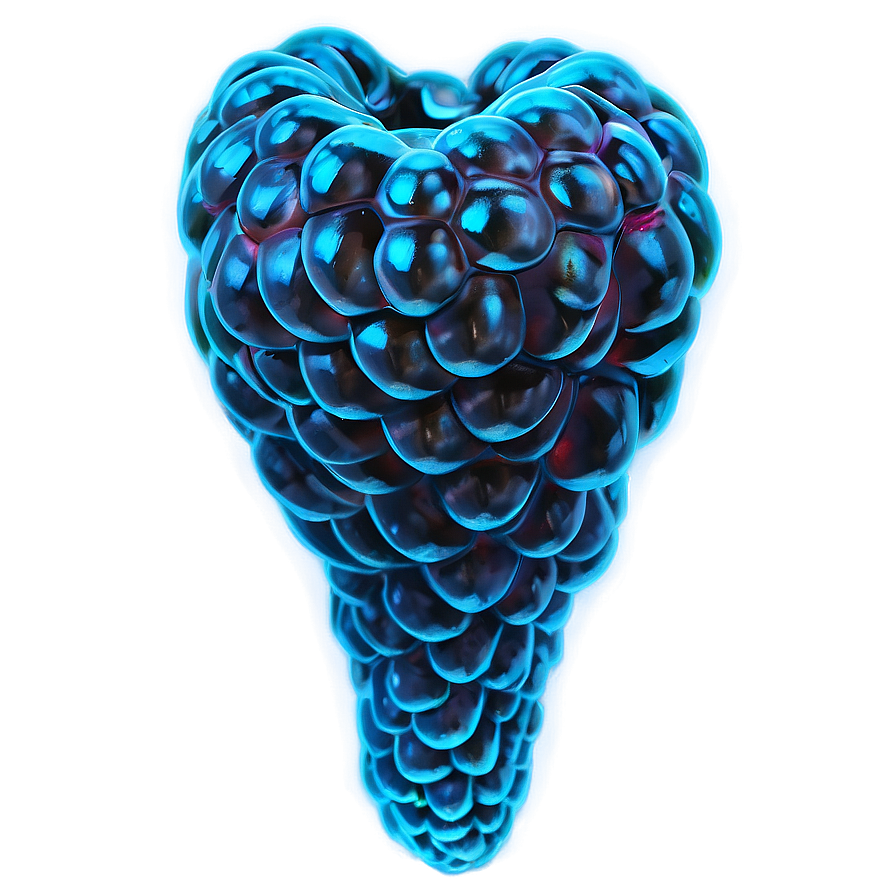 Glowing Blue Raspberry Png 8