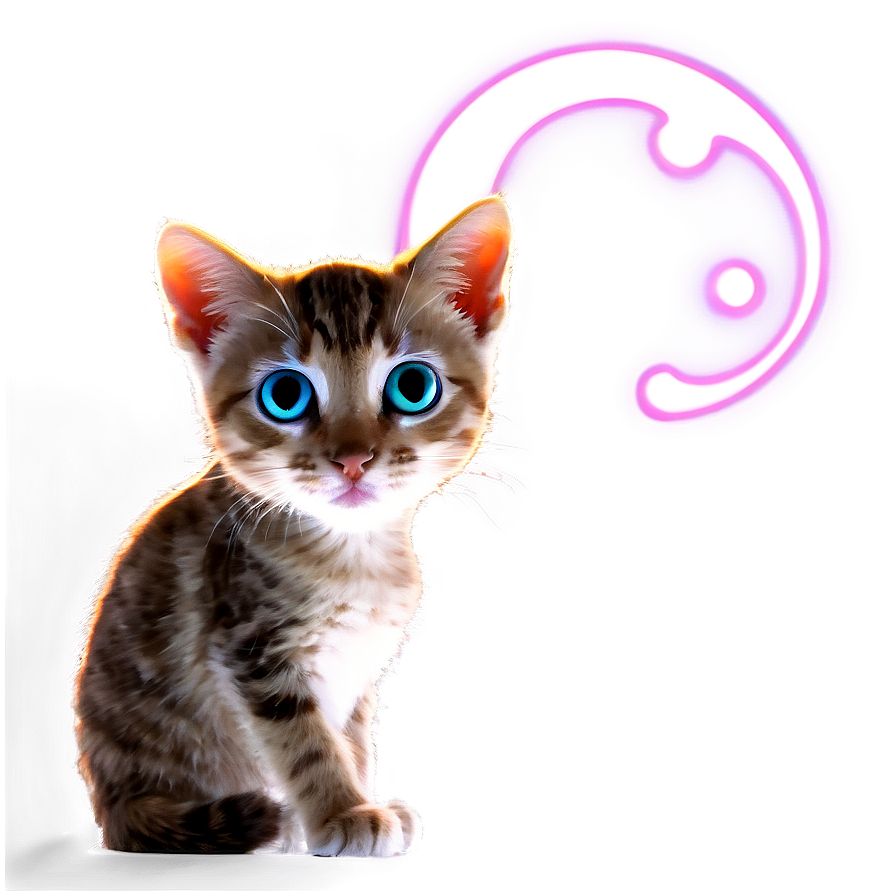 Glowing Cat Png 05232024