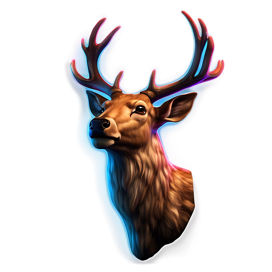 Glowing Deer Head Symbol Png Rgu65