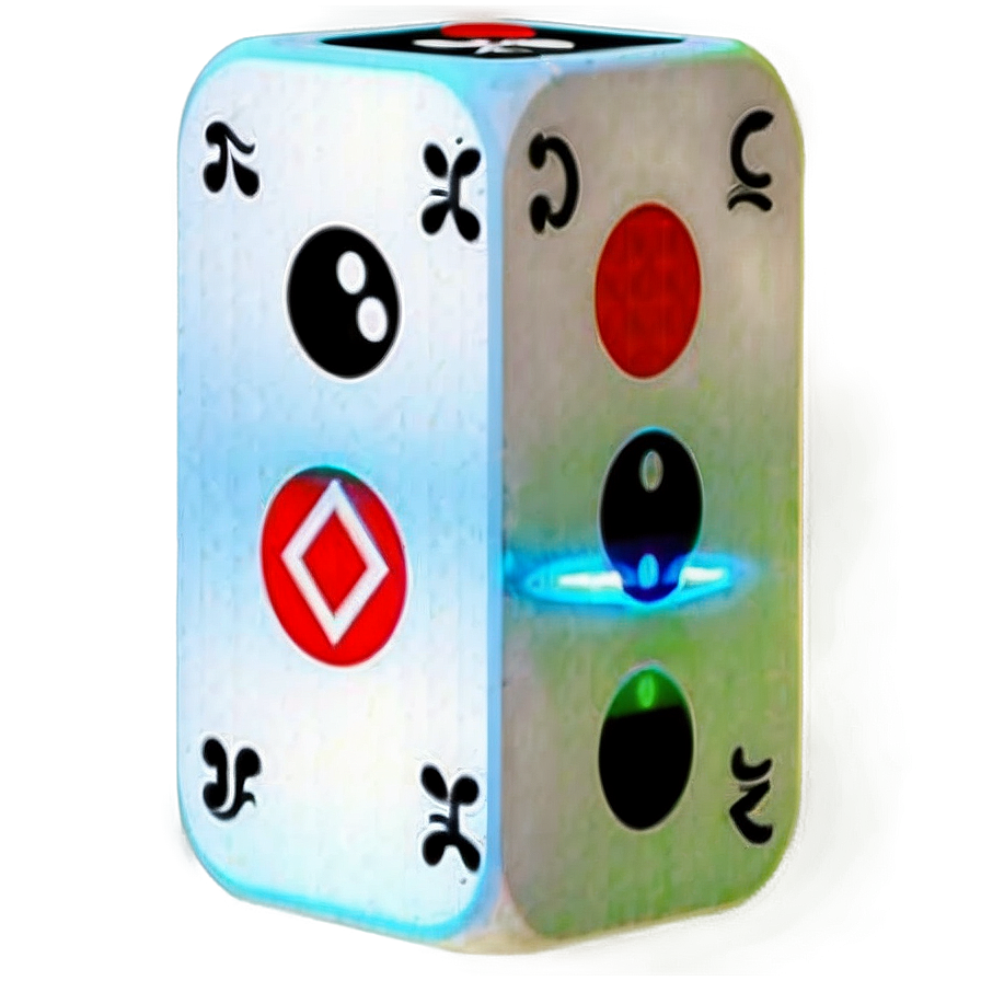 Glowing Dice Gambling Concept