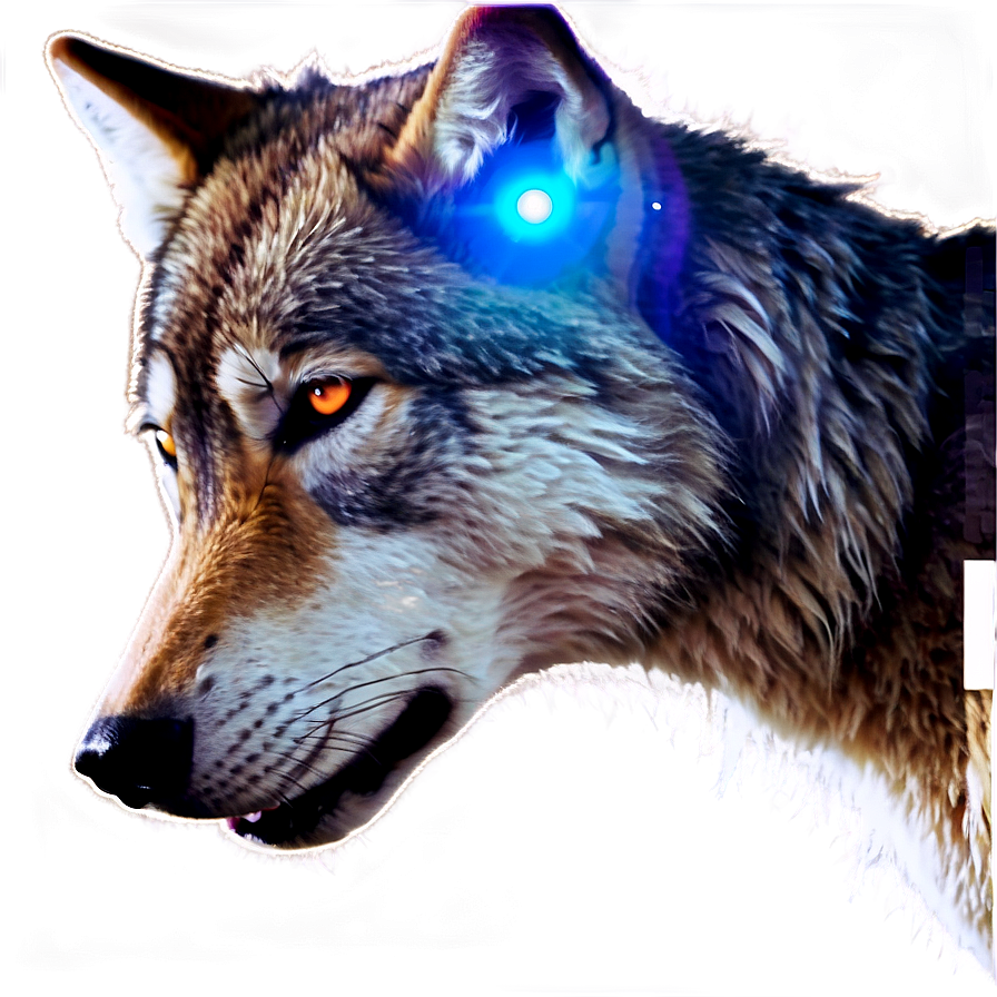 Glowing Eyes Wolf In Dark Png 94