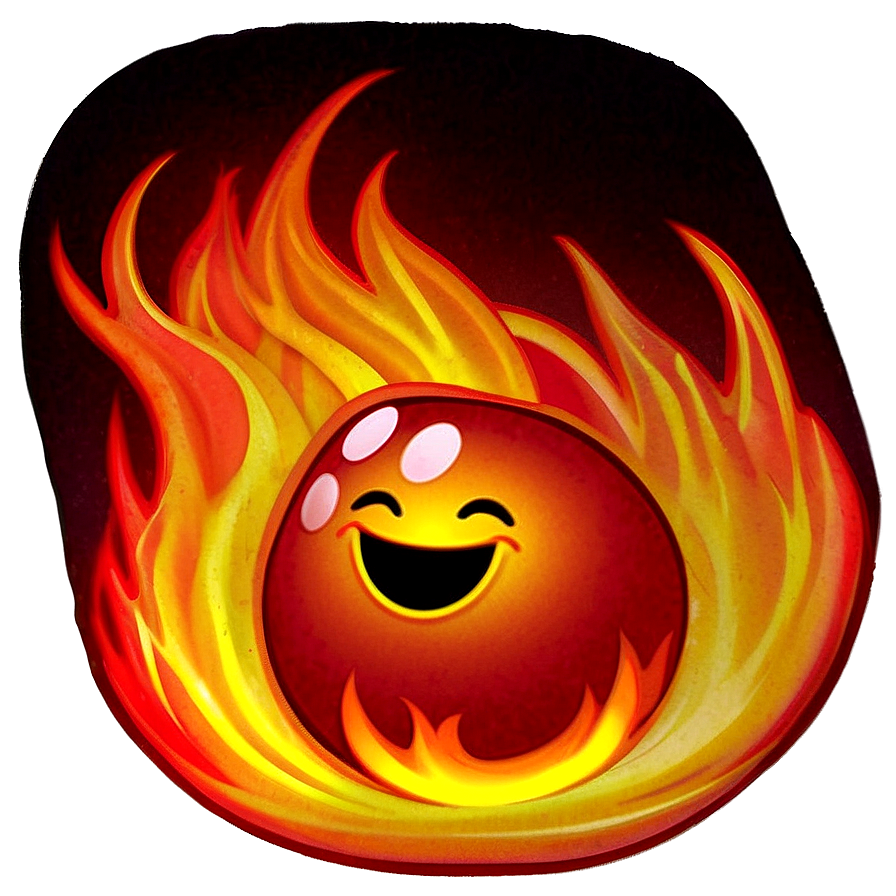 Glowing Fire Emoji Image Png 05042024