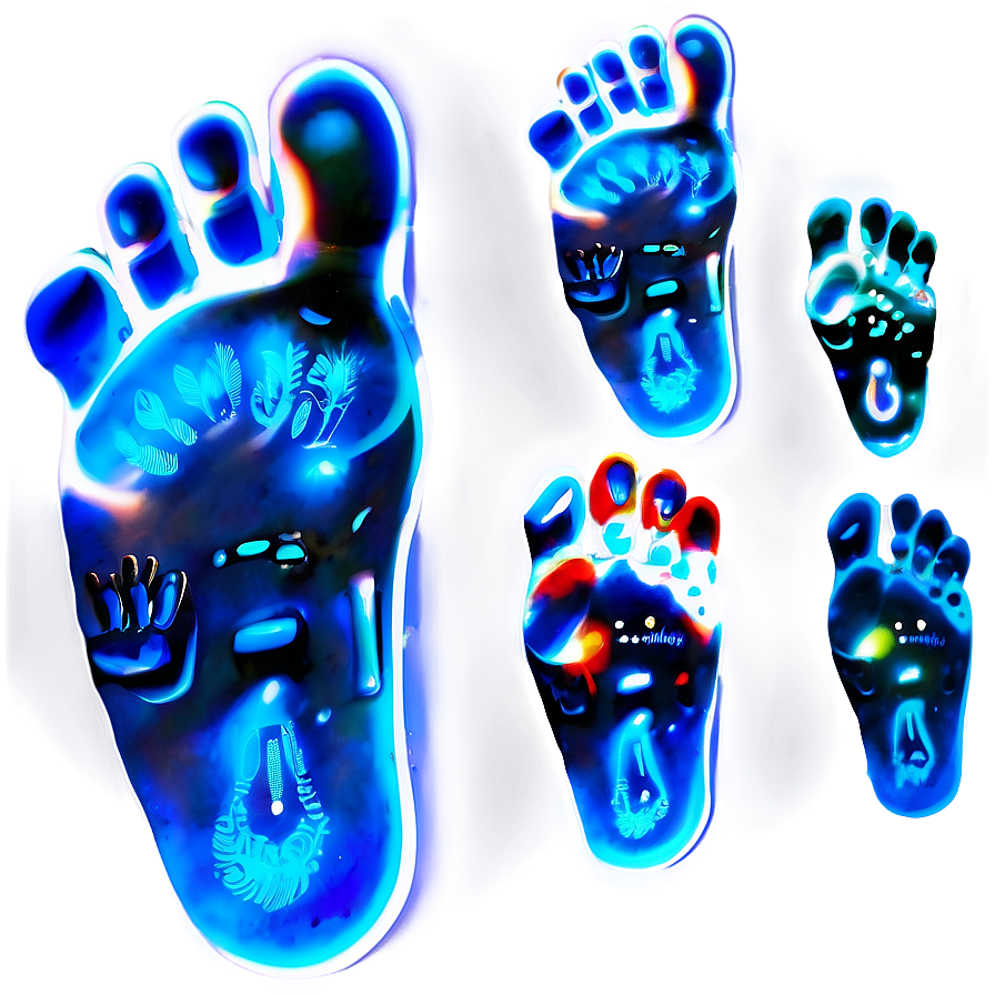 Glowing Footprints Png Dgc66