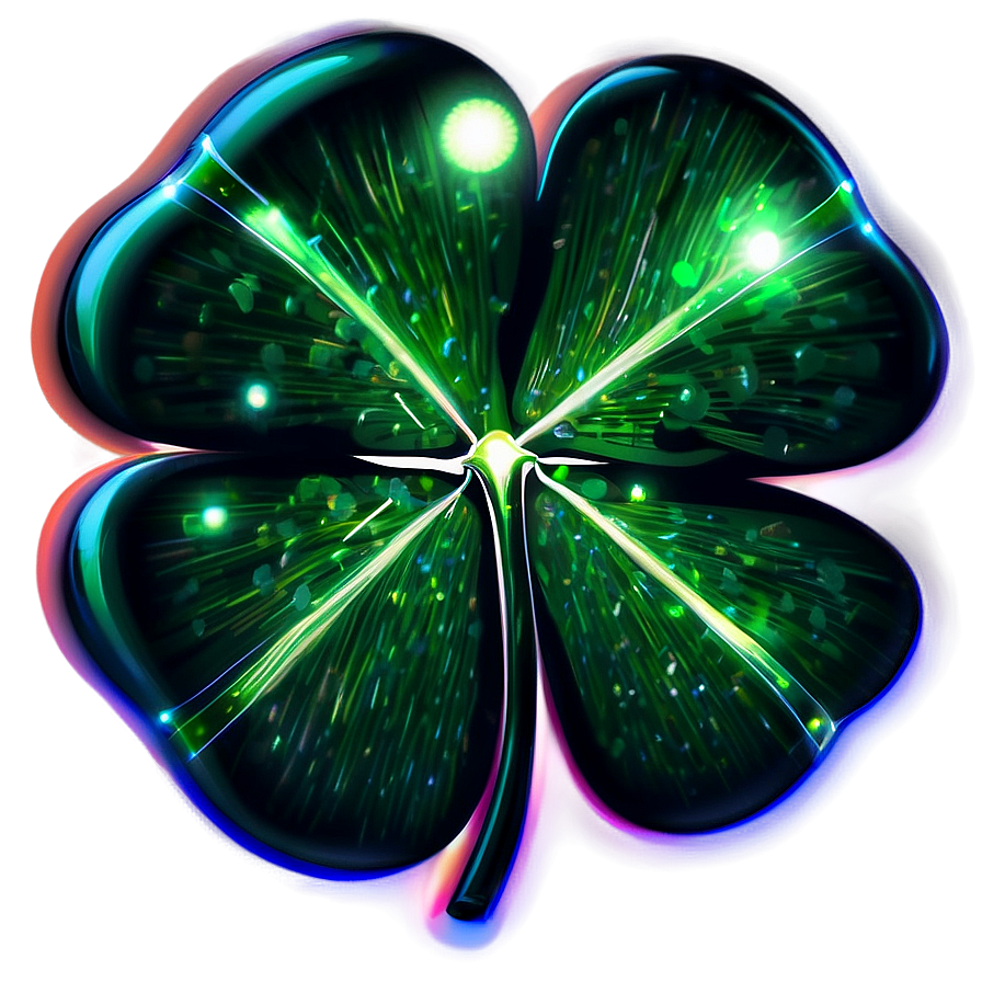 Glowing Four Leaf Clover Png 05252024