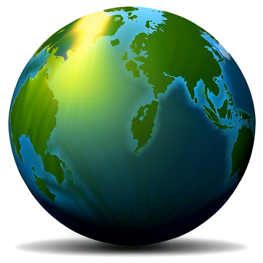 Glowing Globe Silhouette Png 35