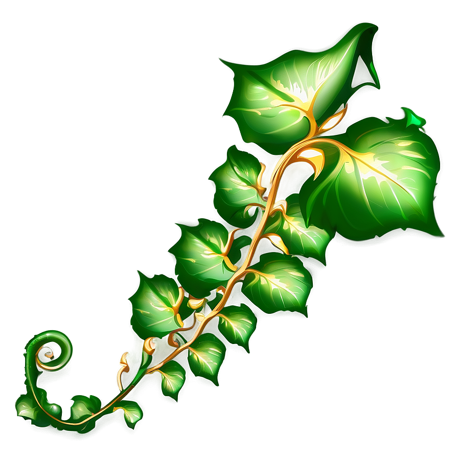 Glowing Green Vine Illustration