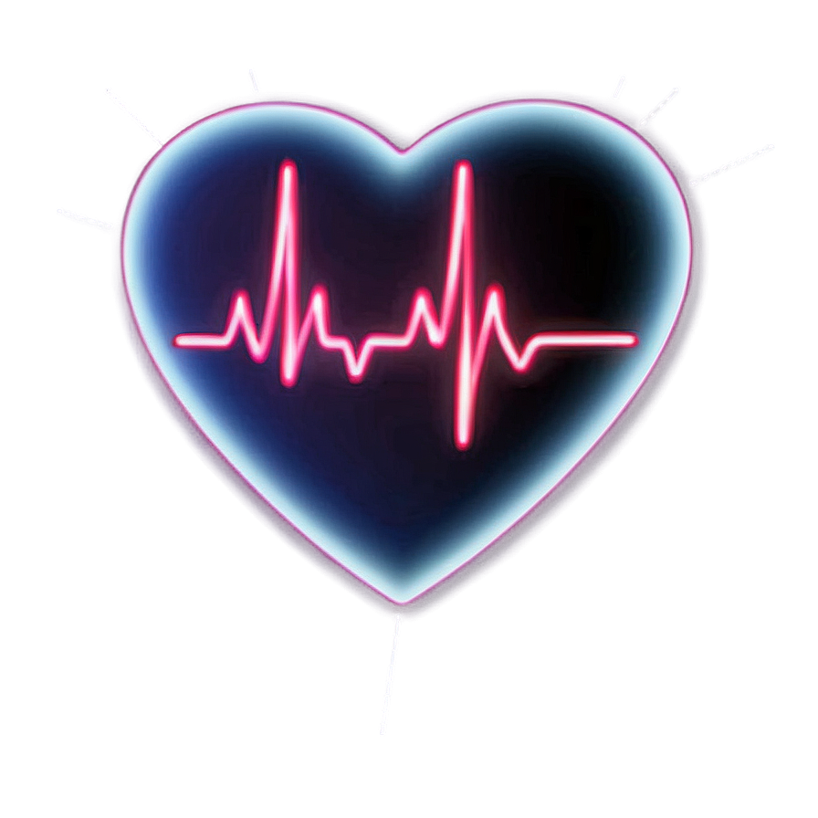 Glowing Heartbeat Line Png Ywu