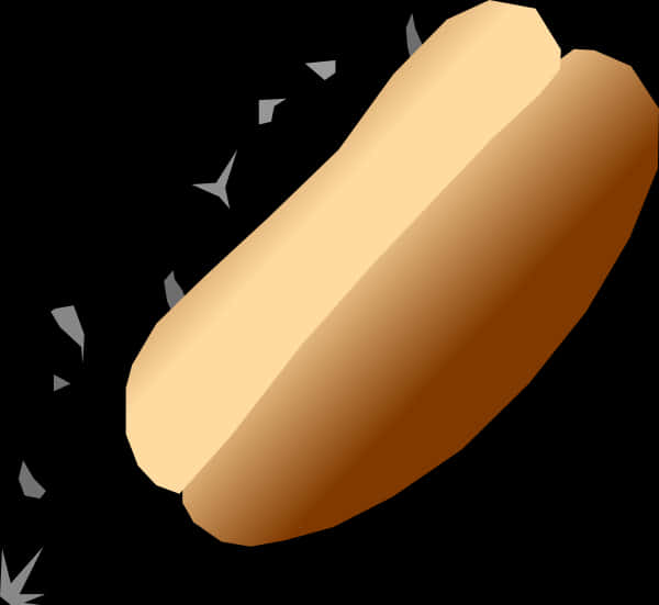 Glowing Hot Dog Illustration