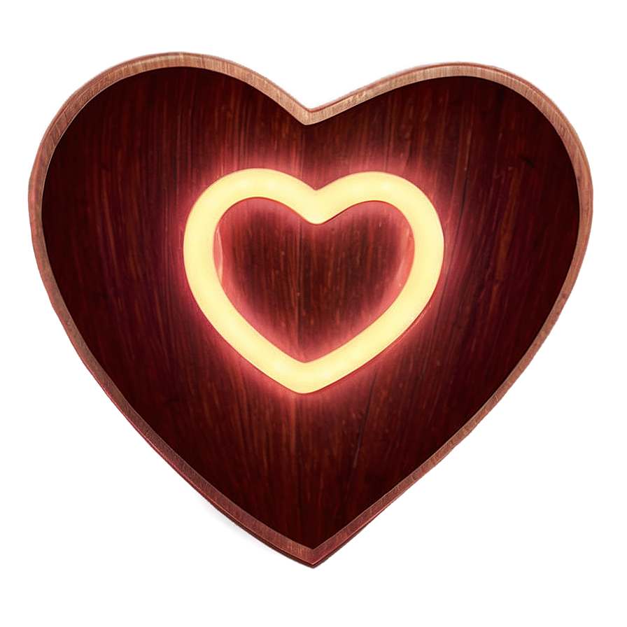 Glowing Instagram Heart Png 06212024