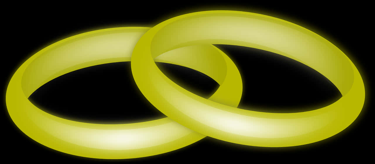 Glowing Interlocked Rings Graphic