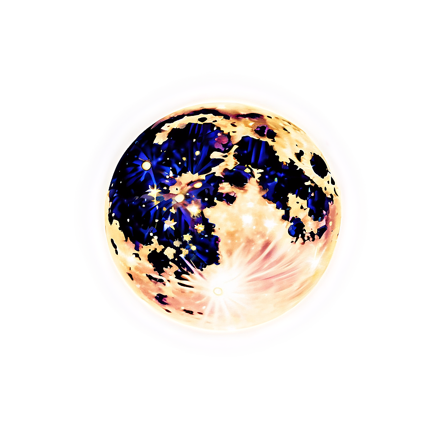 Glowing Moon Transparent Png 05252024